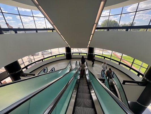 Pacific Design Center - Escalator - Blue Building Melrose Ave 7531